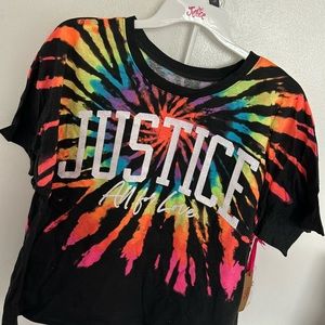 Justice tagged brand new attire girls size 16-18 short & shirt ready for summer